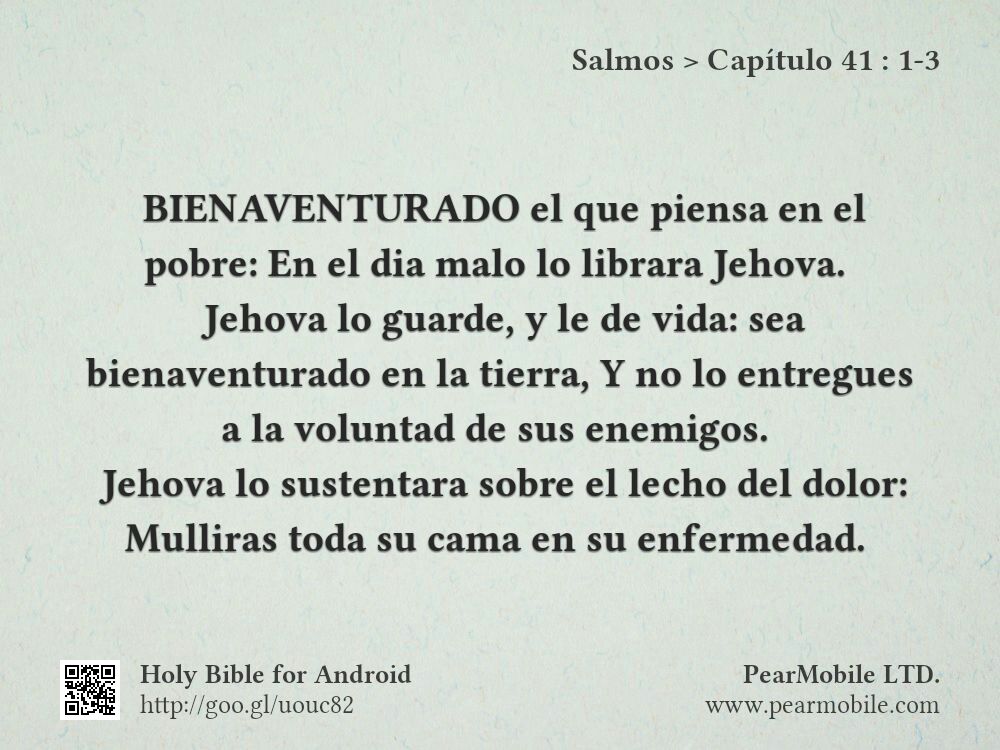 Salmos, Capítulo 41:1-3